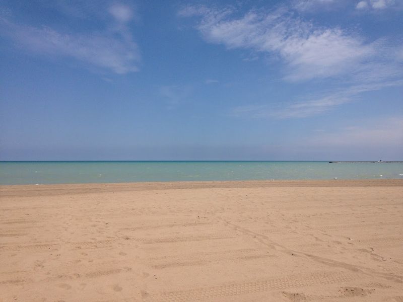 Clear Blue Water On Lake Michigan