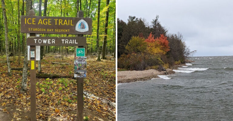 This Wisconsin Park Has An Ice Age Trail Ending Right At The Water’s Edge