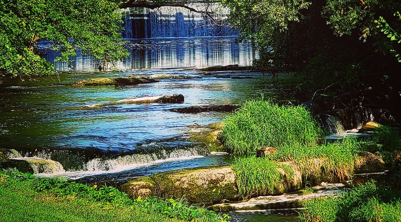 Cedar Creek Running Through The Heart Of Town