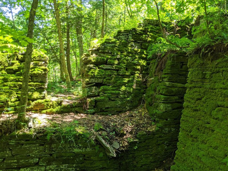The Historic Mill Ruins And Added Points Of Interest