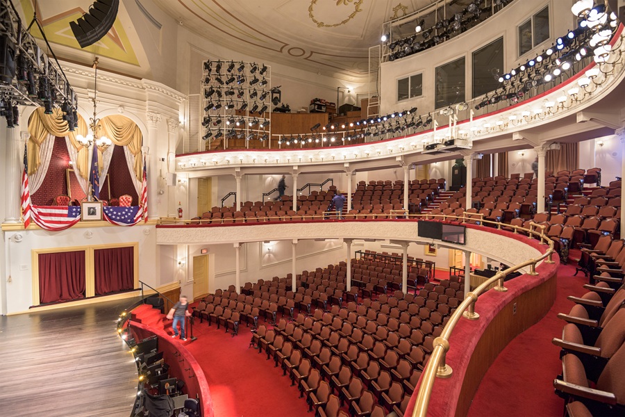 WASHINGTON, D. C. - Historic Ford's Theatre. The theater is infamous as the site of the assassination President Abraham Lincoln in 1865.