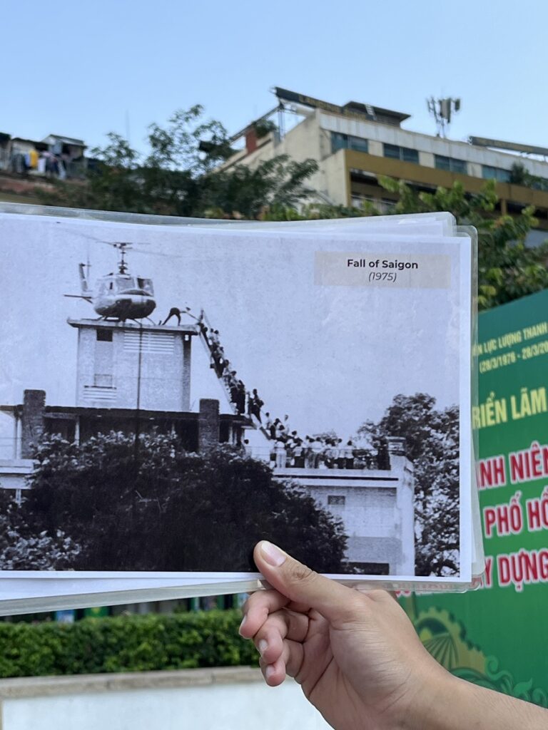 The Landing Zone atop the onetime US Embassy in Saigon where the final evacuations by helicopter occurred in April 1975