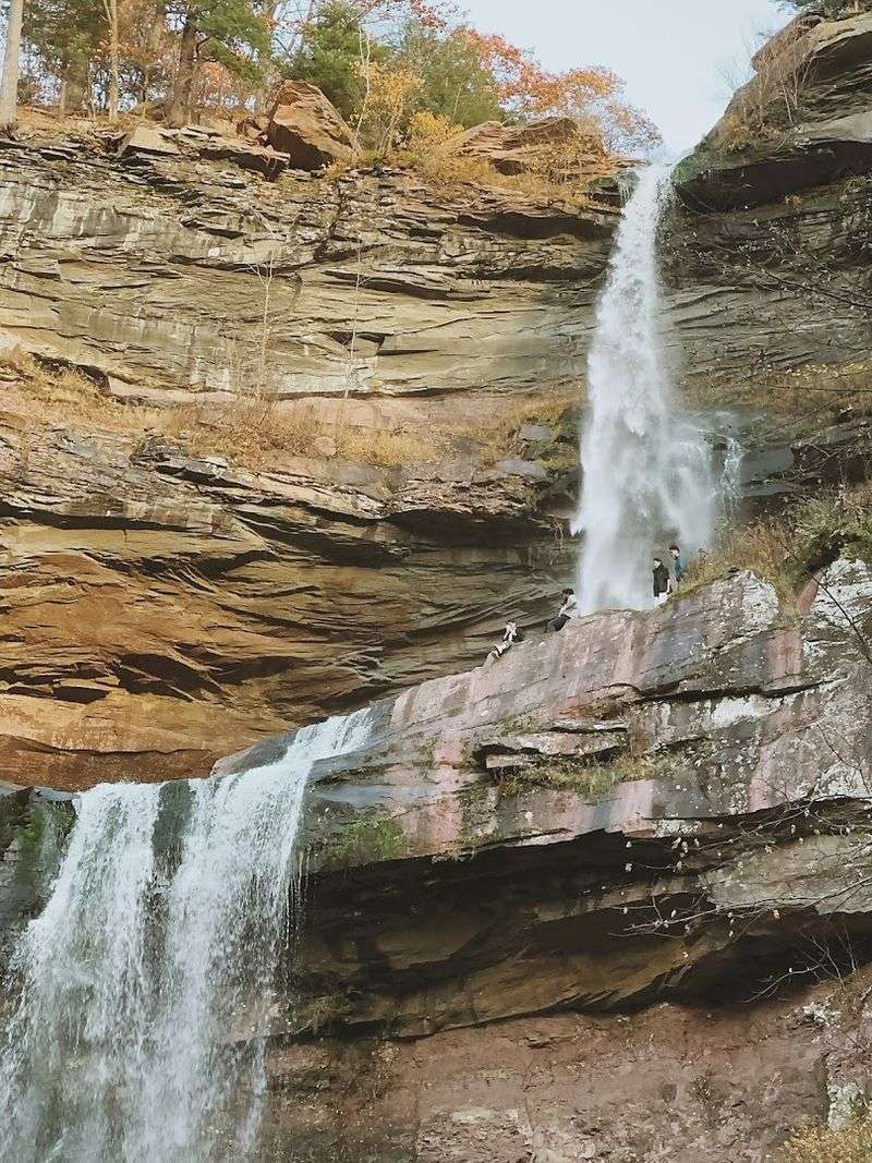 Kaaterskill Falls Trail Head On NY-23A In Haines Falls
