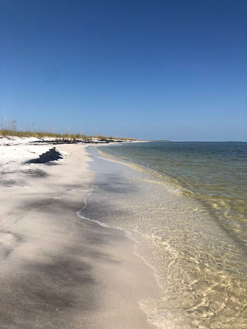 Unique Sand Formations And Beach Terrain