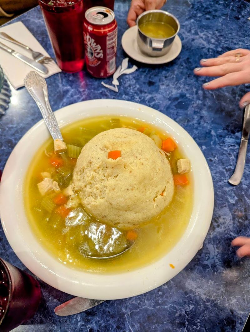 Matzo Ball Soup Served In Seriously Big Style
