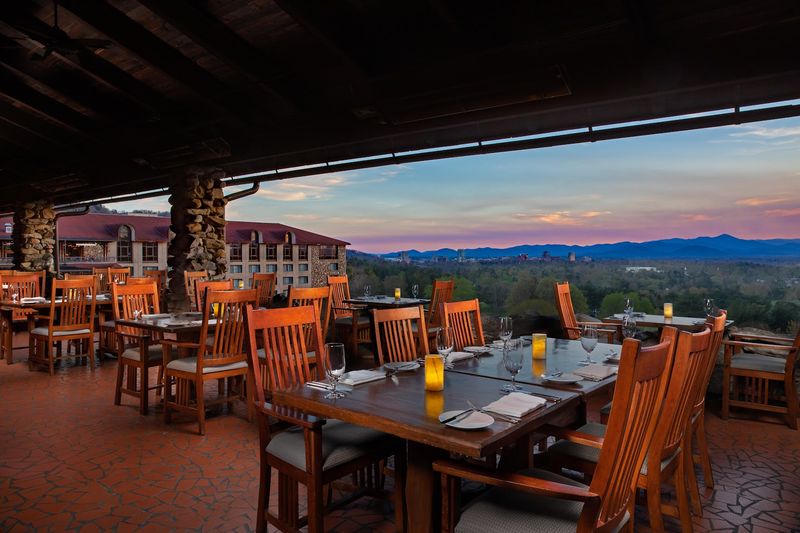 Sunset Terrace At The Omni Grove Park Inn