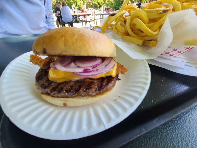 A Cheeseburger That Has No Business Being This Good At A Hot Dog Stand