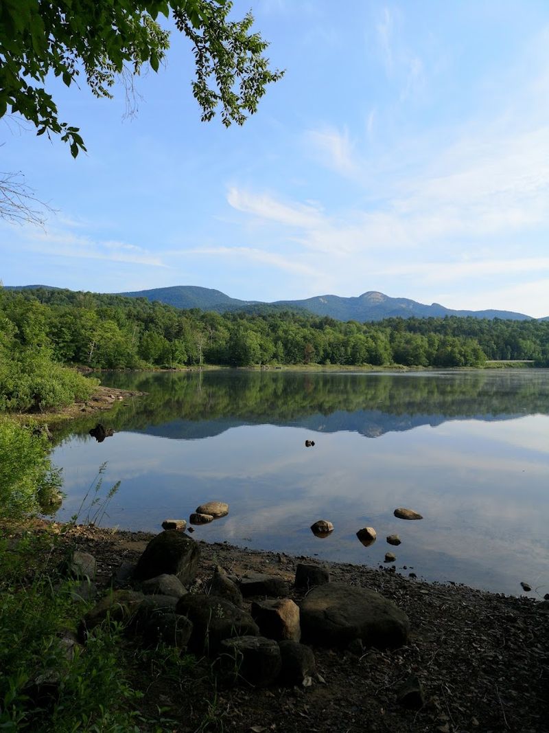 Indian Lake Itself And The Shoreline That Changes With The Season