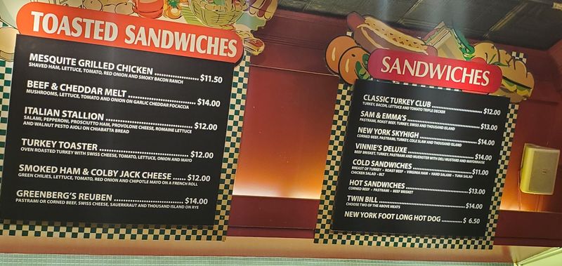 The Menu Offers More Than One Deli Favourite