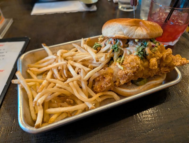 Fried Chicken Breast Gives The Sandwich Its Hearty Base