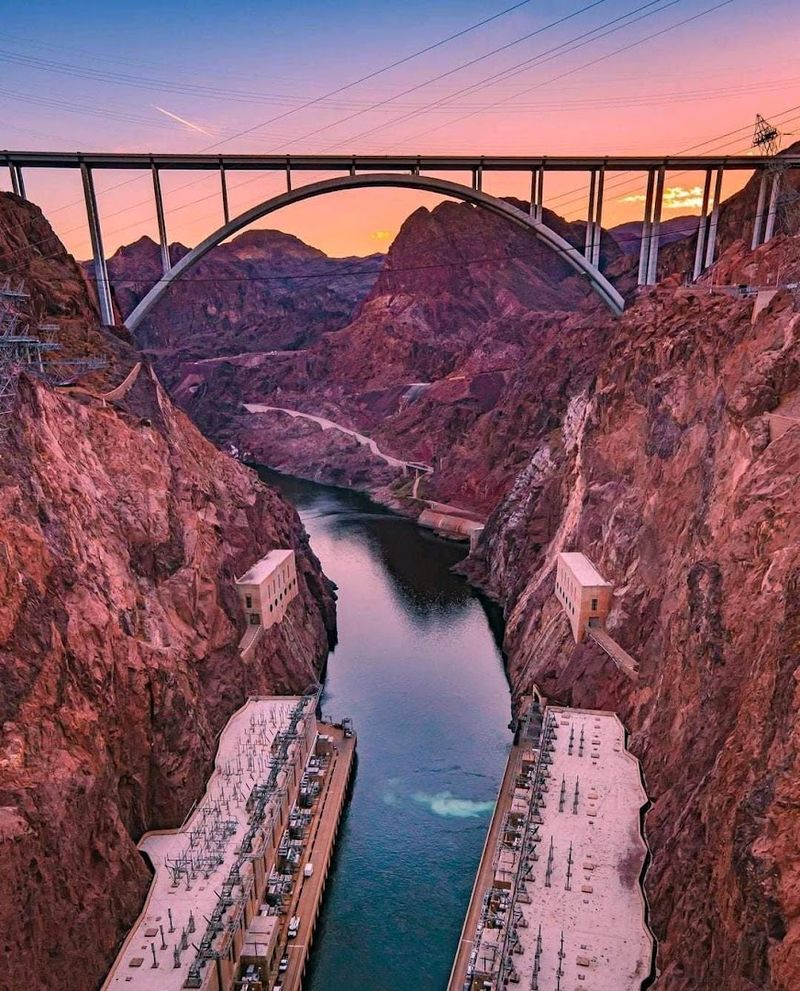 The Mike O'Callaghan-Pat Tillman Memorial Bridge Gives The Best View