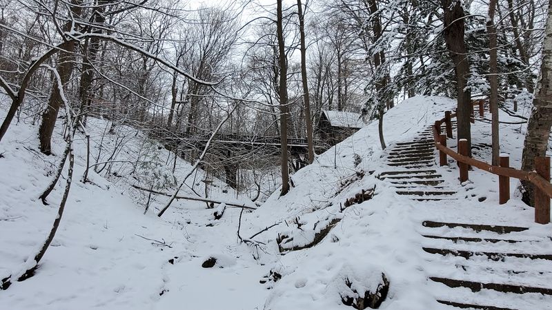 Footbridges And Stairways Make The Route Feel Storybook