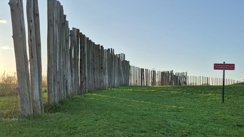 Parts Of The Wooden Stockade Have Been Reconstructed