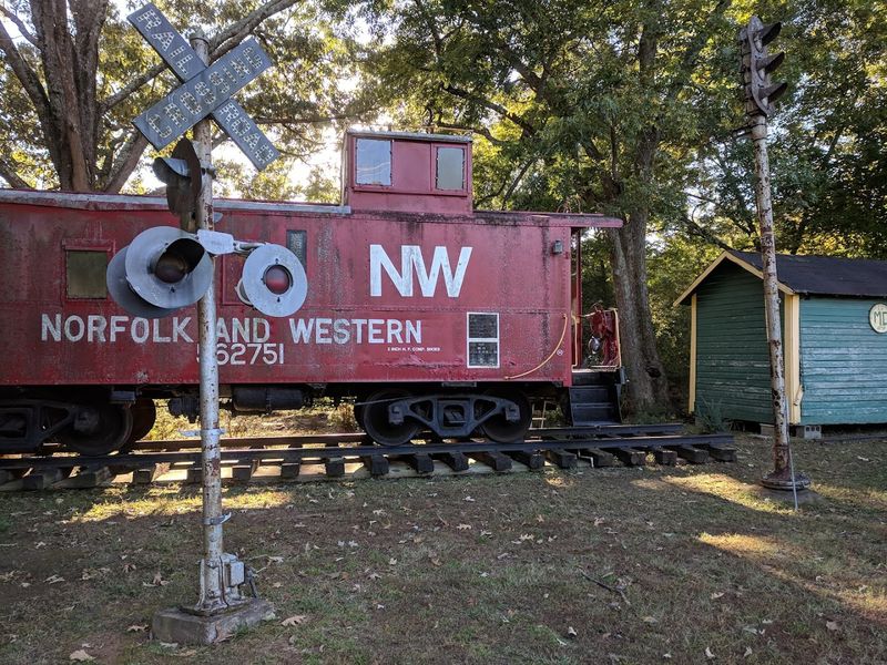 A 1944 Norfolk And Western Caboose On The Grounds