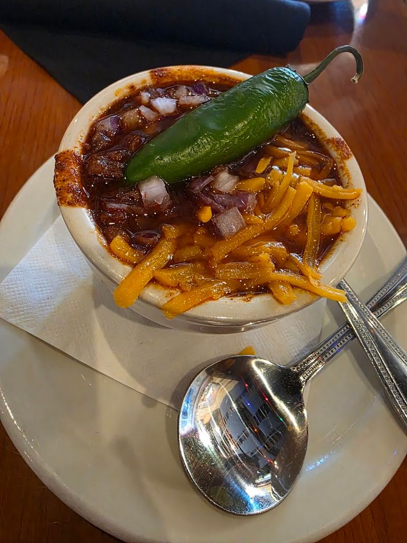 Texas Chili Bowl Of Red At Tolbert's Restaurant