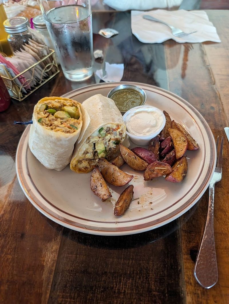 The Breakfast Burrito Comes Wrapped In A House-Made Flour Tortilla