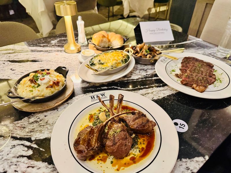 A Dinner Menu With Range