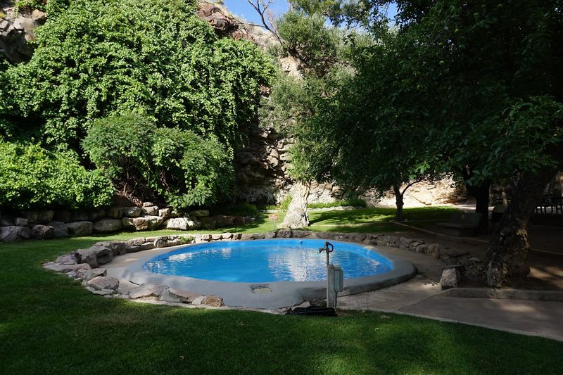 The Small Pool And Koi Pond Add An Unexpected Touch
