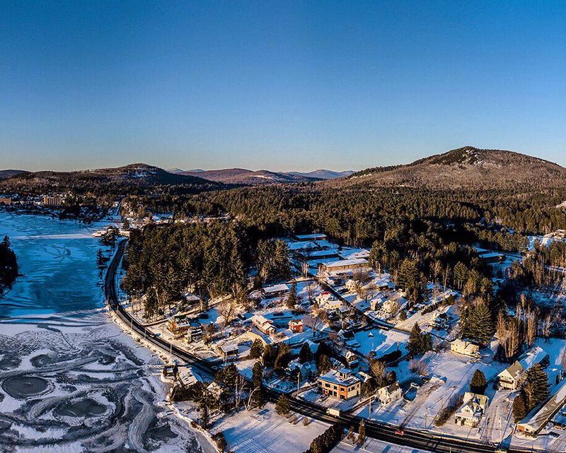 Saranac Lake — Anchored By Lake Flower