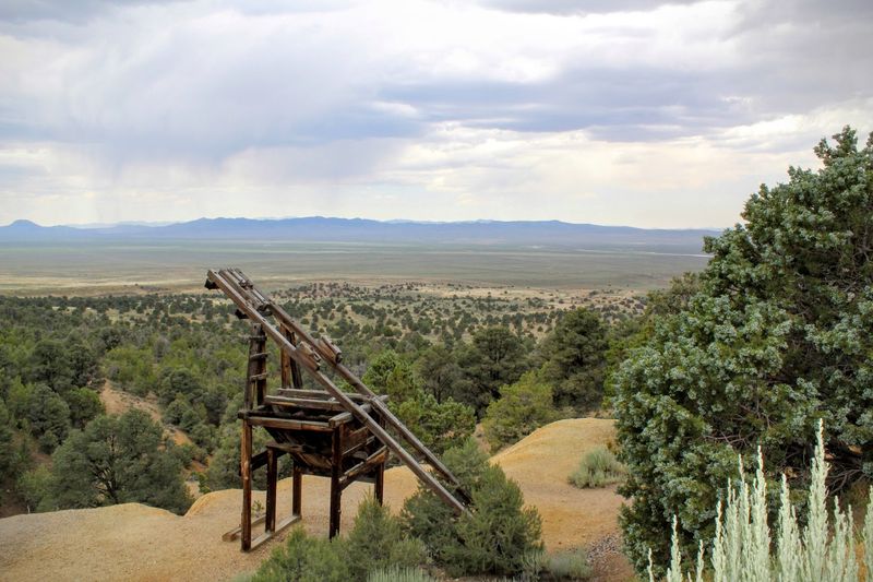 The Castle Overlooks The Reese River Valley