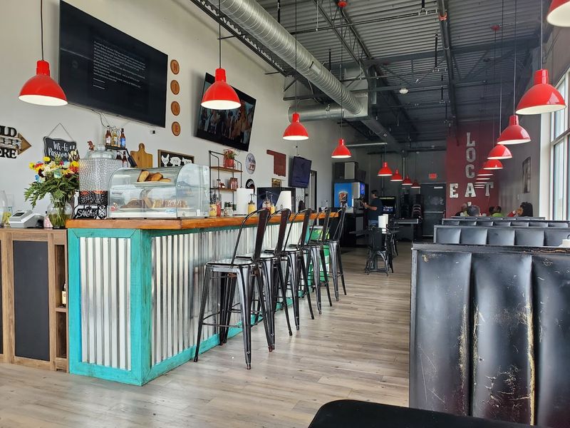 A Lively Dining Room With Big Burger Energy