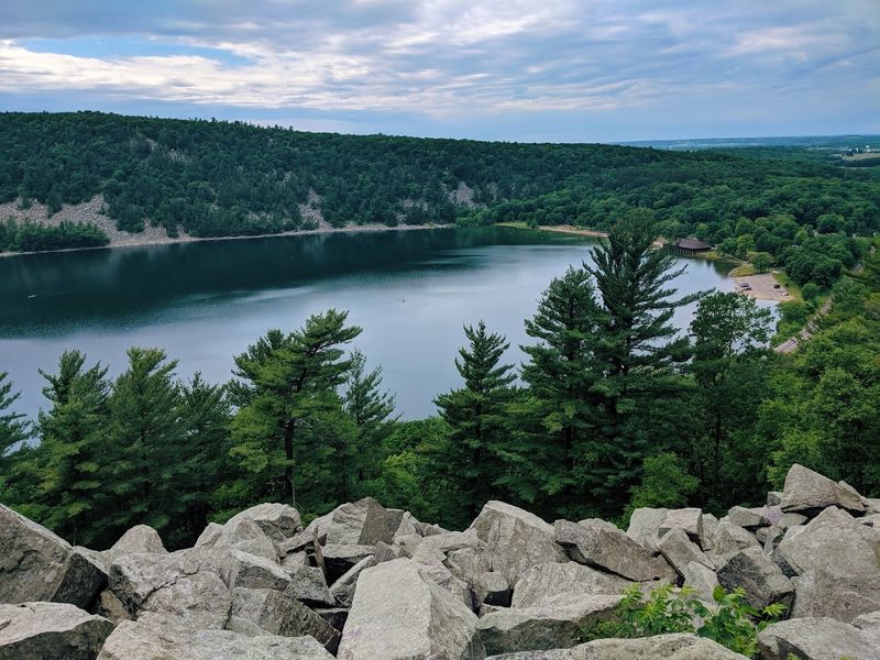 Devil's Lake Looks Dramatic From Above