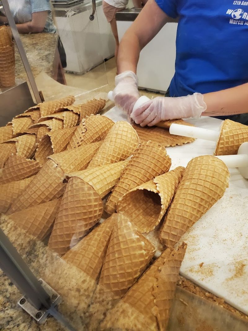 Waffle Cones Made Fresh Right Before Your Eyes