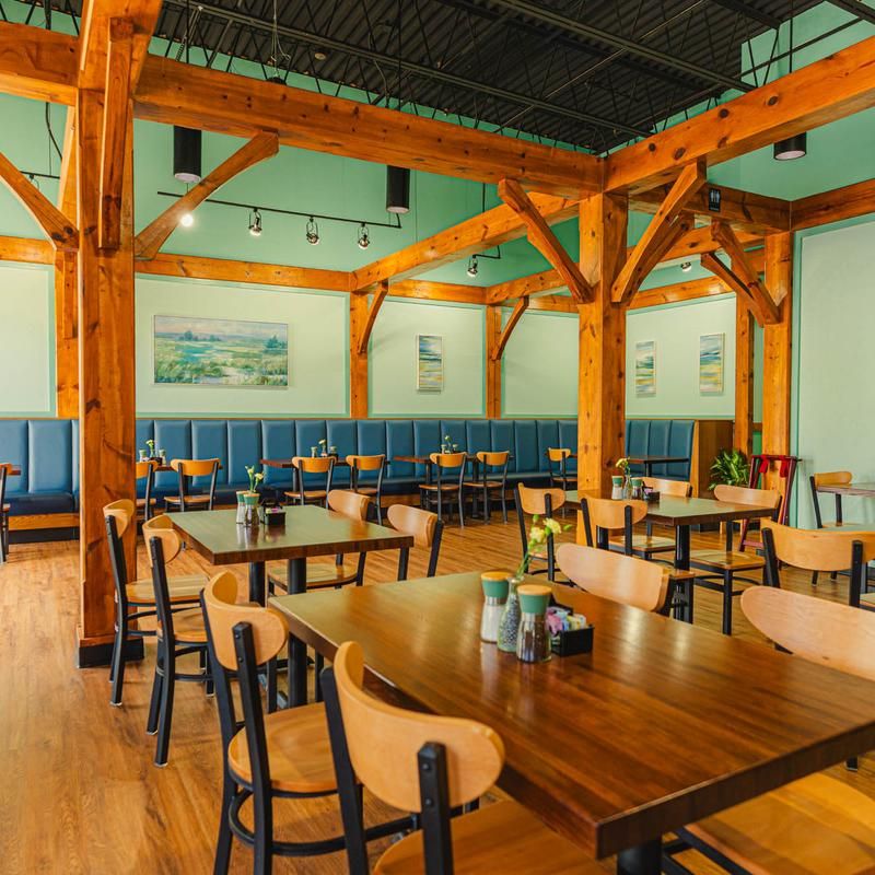 Booth Seating Gives It A Relaxed Café Feel