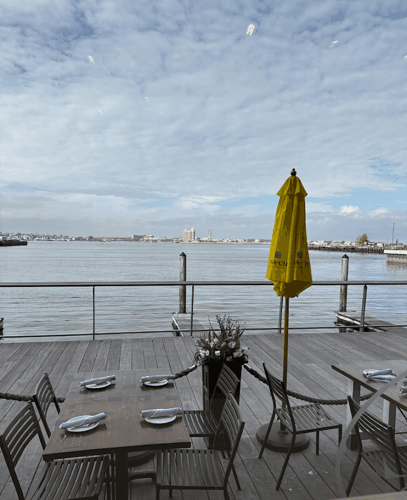 Outdoor Patio Seating With Direct Harbor Views