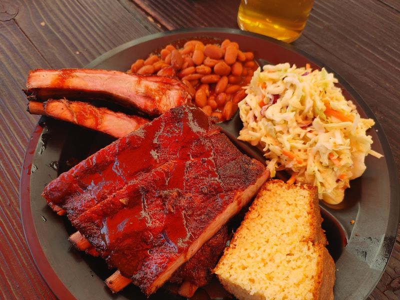Apple And Mesquite Wood Give The Barbecue Its Smoky Character