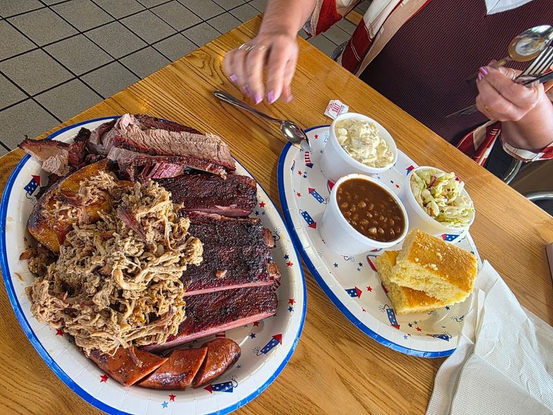 Brisket And Pulled Pork Add To The Feast