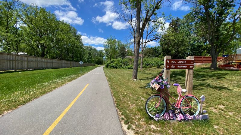 Bike Art And Gardens Along The Route