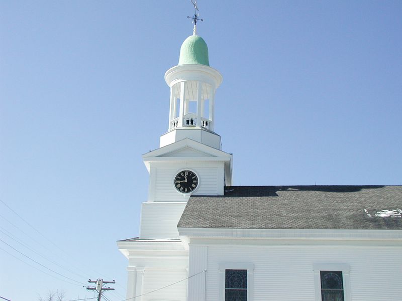 The First Congregational Church Clock And The Town's Maritime Soul