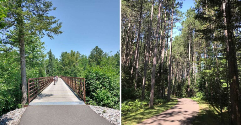 This Gorgeous Wisconsin Bike Trail Winds Past Crystal-Clear Lakes And Northwoods Scenery