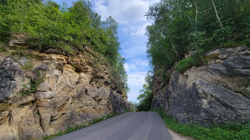A Roadside Landmark Carved Straight Through Phillips Ridge