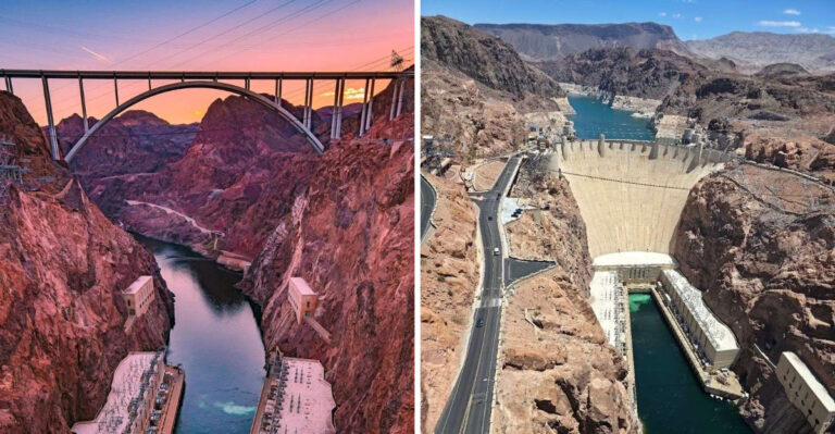 This Iconic Nevada Landmark Lets You Stand In Two States At Once