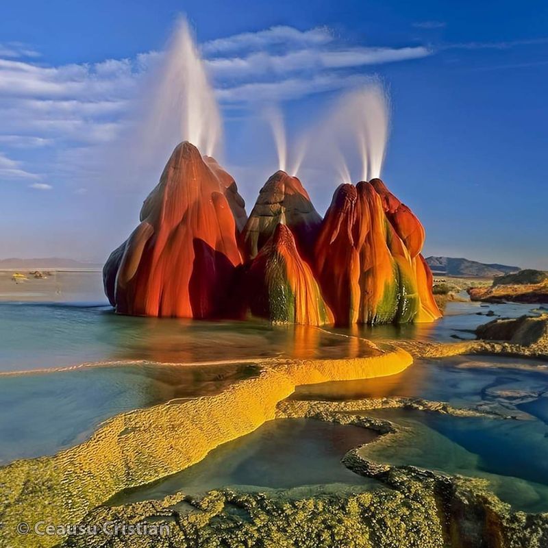 Mineral Deposits Keep Shaping The Geyser