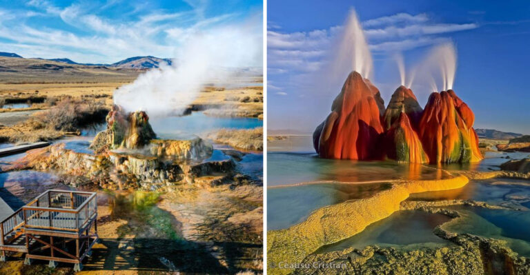 This Rainbow-Colored Nevada Geyser Looks Like Something From Another Planet