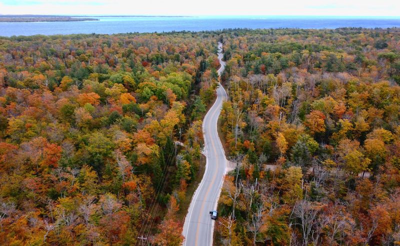 The Route Loops Around The Door County Peninsula