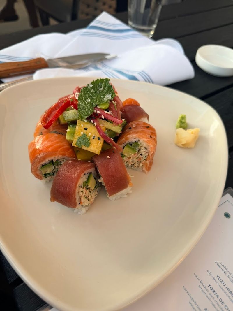 The Land, Sushi, And Sea Concept