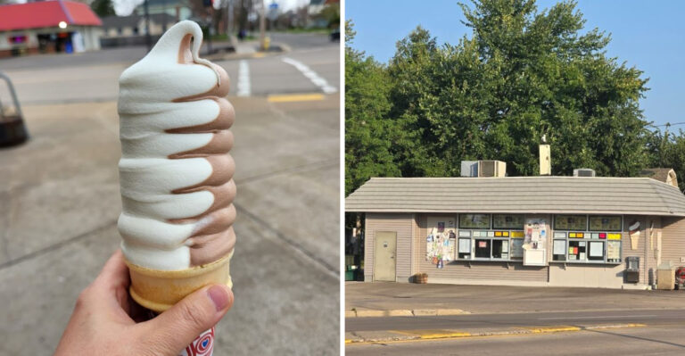This Tiny Wisconsin Dessert Shop Is Famous For Its Giant Ice Cream Cone