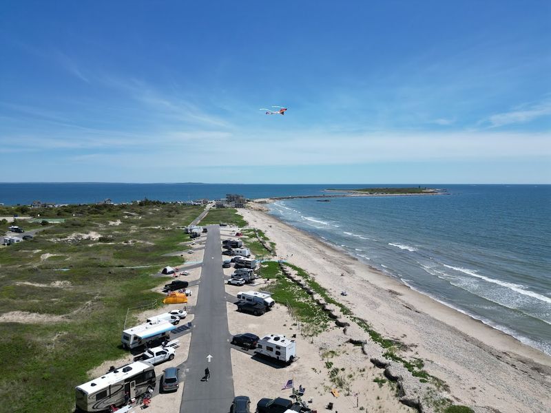 A Campground That Sits Right On The Shore Of Buzzards Bay