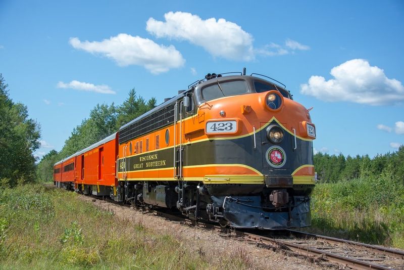 Wisconsin Great Northern Railroad Runs Through The Northwoods