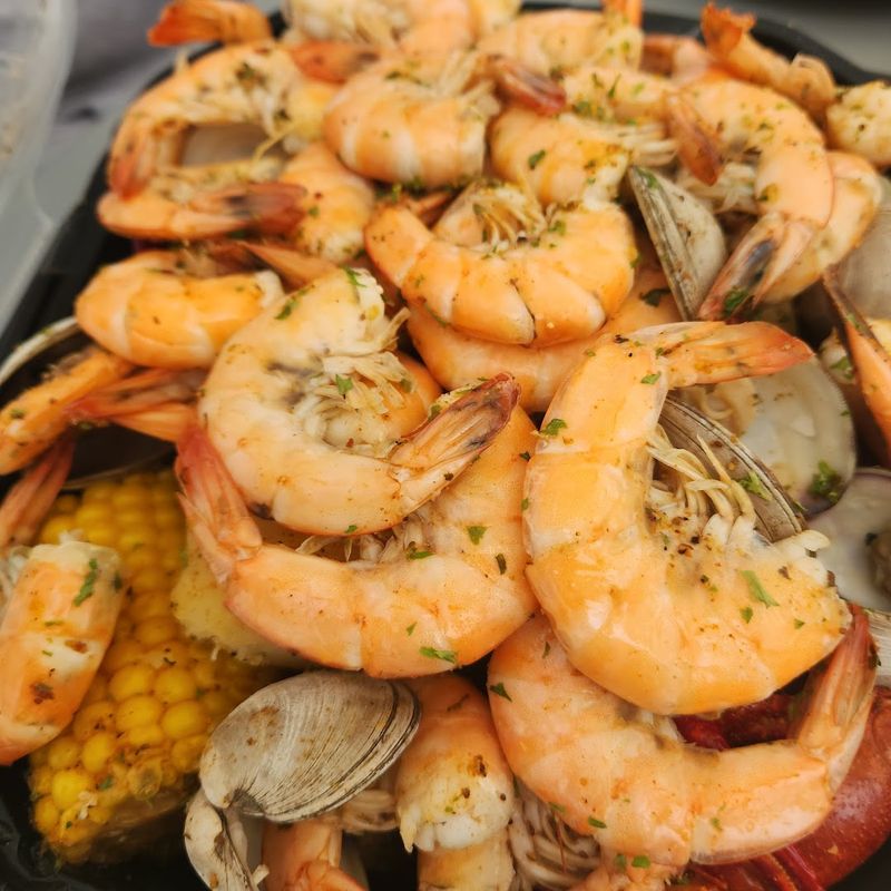 Seasonal Vegetables And Fresh Seafood Selection