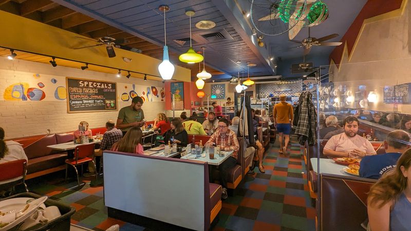 The Retro Atmosphere That Sets The Mood Before The Food Arrives