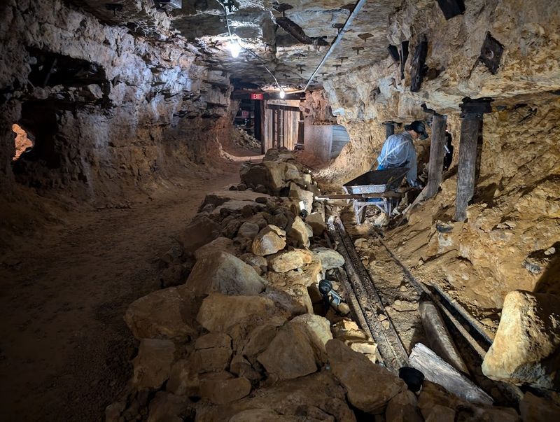 The Tour Enters The 1845 Bevans Lead-Zinc Mine