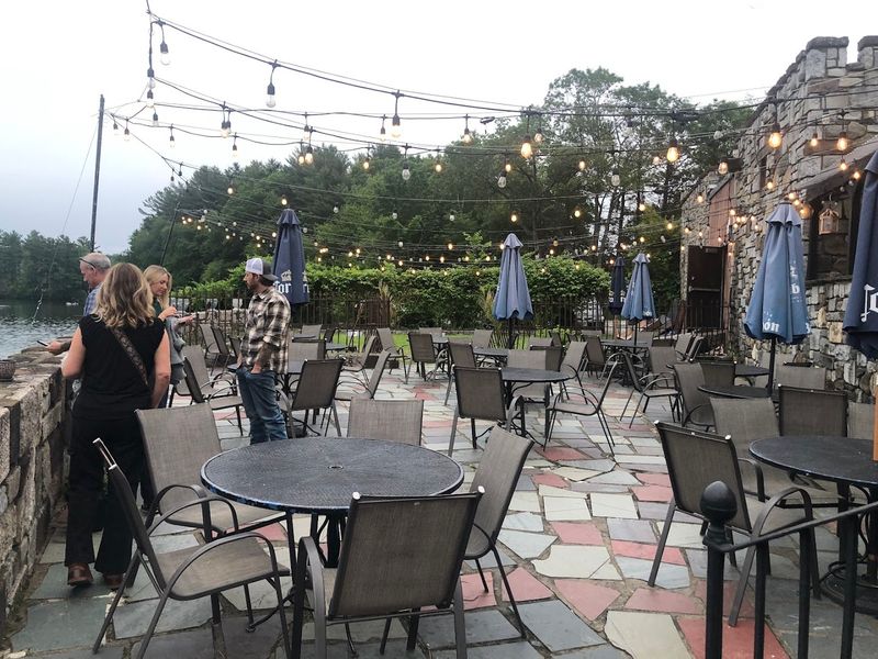 The Outdoor Dining Area Next To Sargent Pond