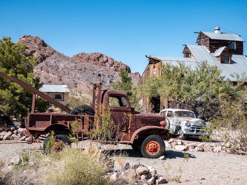 A Desert Stop Filled With Weathered Buildings