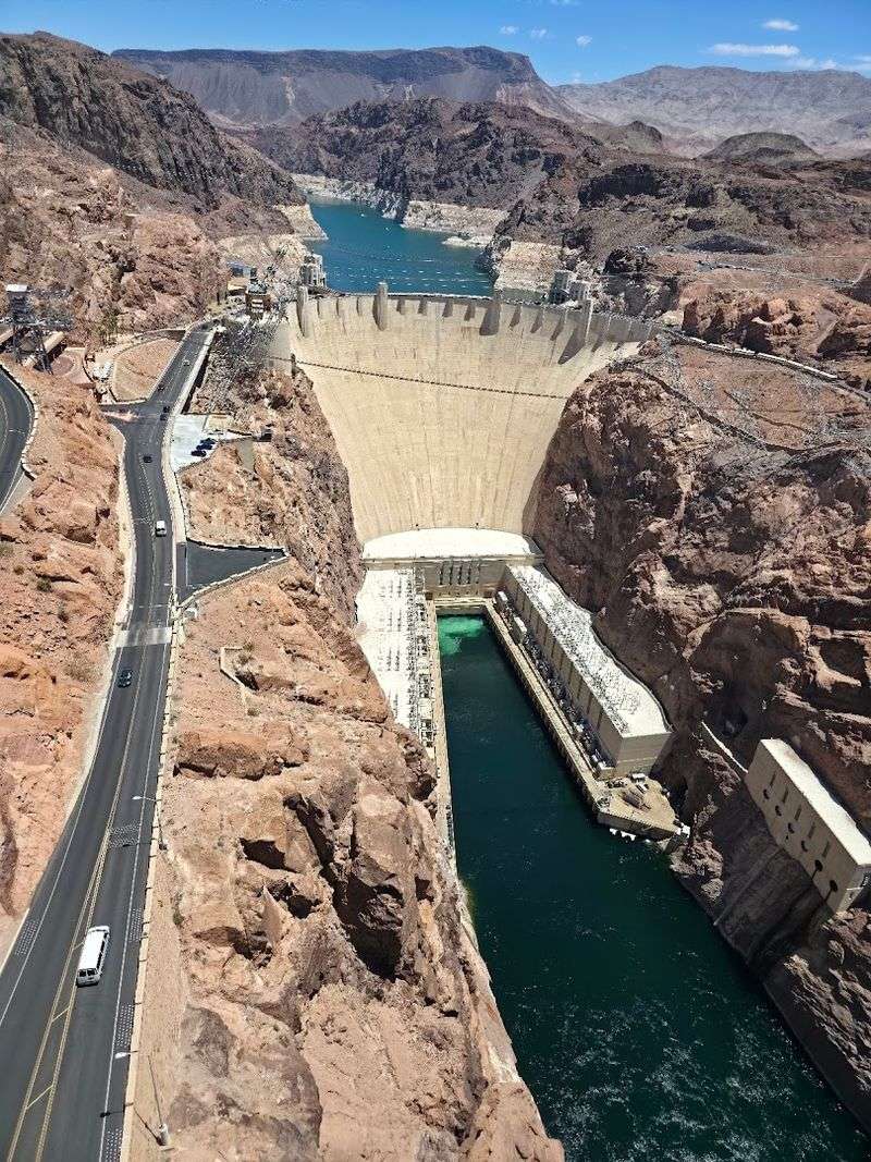 The Dam Sits Directly On The Colorado River