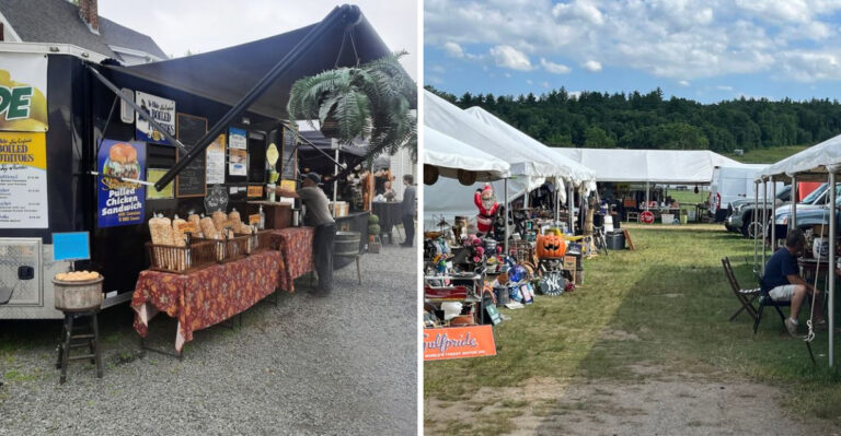 You’ll Find Nearly 50 Food Trucks At This Lively Massachusetts Flea Market